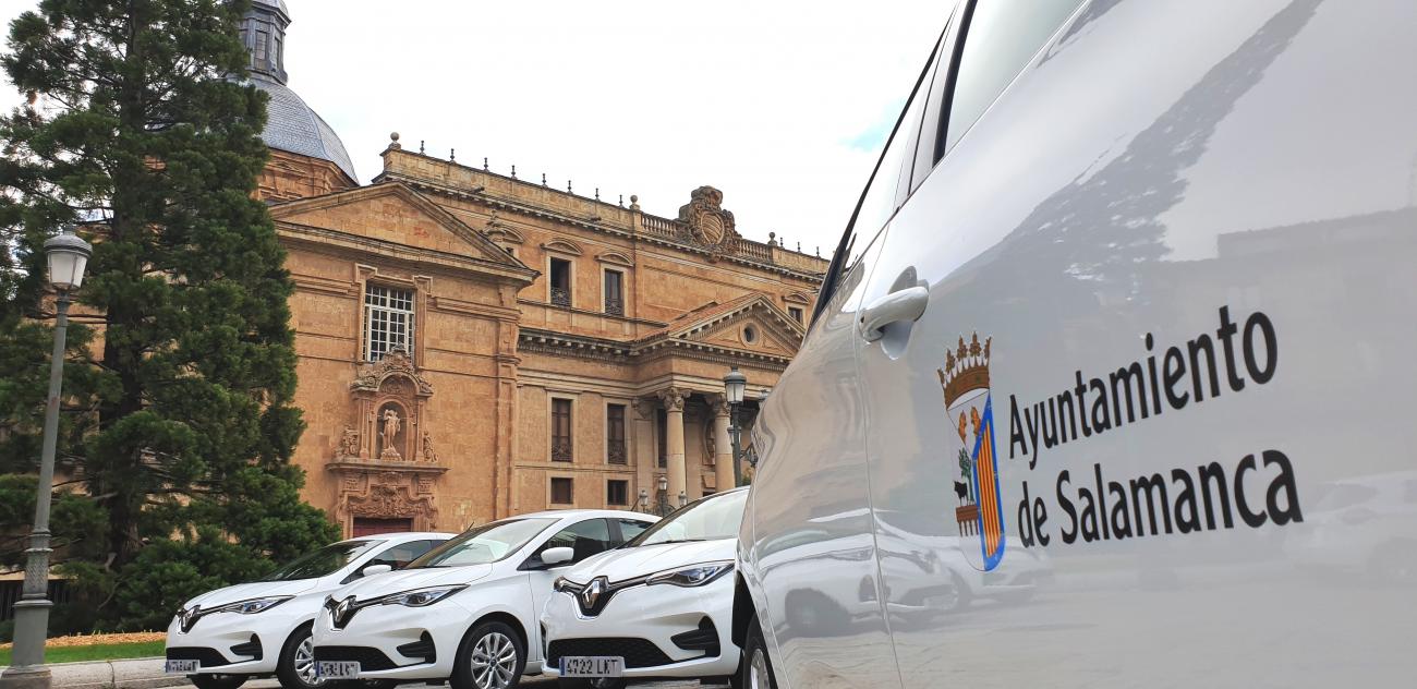 Flota de vehículos eléctricos municipales en Salamanca